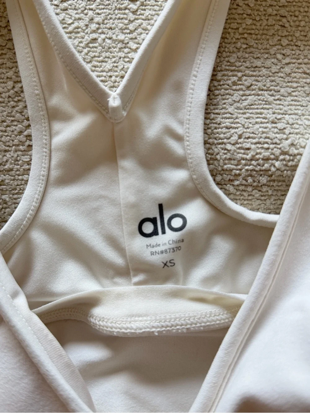 Alo Wild Thing Bra in Ivory